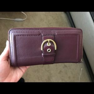 Coach leather wallet